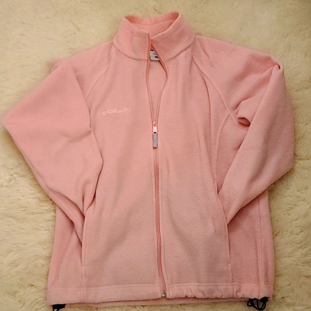 Pink Columbia Zip-Up • Medium
